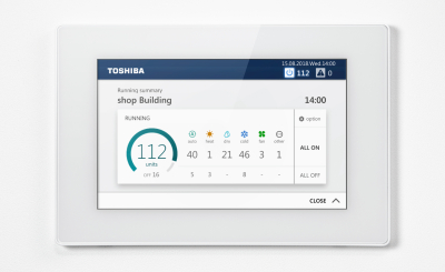 Commandes centralisée Touch Screen 256 avec Data Analyzer - TOSHIBA