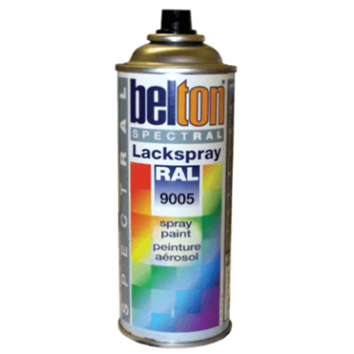 Bombe peinture Noir mat RAL9005 400ml