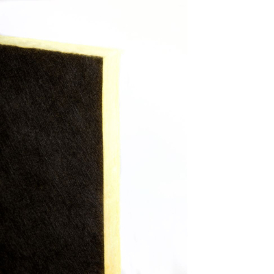 Plaque de laine de verre + 1 façe noir lg.3 x 1.20 ml ép.25mm