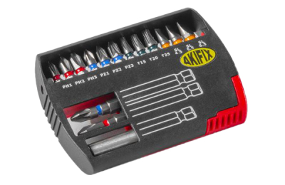 Coffret 15 embouts de visseuse + porte embout magnétique