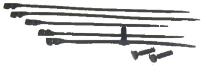 Embases noires pour colliers colson (100 pces)