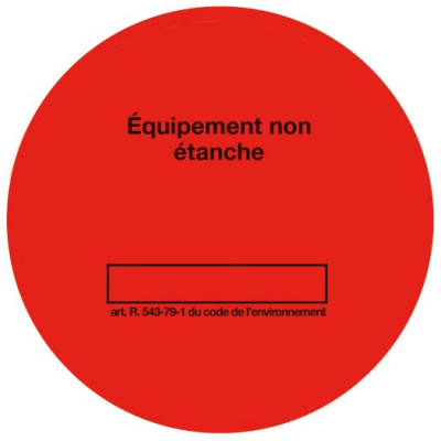 Rouleau de 100 étiquettes rouge