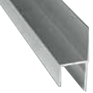 Profil aluminium en U pour panneaux ALP ou fiber 2m