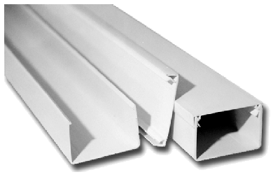 Goulotte PVC M1 blanche