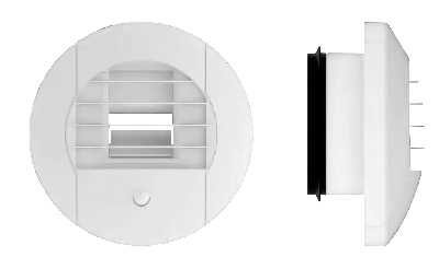 Bouche d'extraction SDB hygro présence électrique blanche