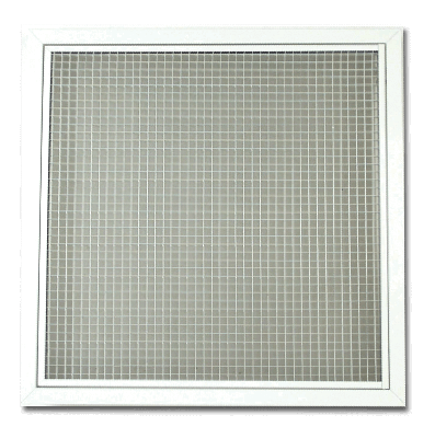 Grille à résilles Porte filtre + filtre pour dalle faux plafond