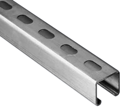 Profil de supportage en acier galvanisé section 41x41mm