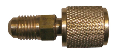 Jonction mano-pompe 1/4" mâle -> 5/16" femelle (pour R410A)