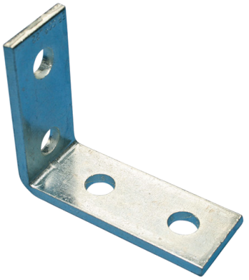 Equerre à 90° 4 trous pour rails de section 41x41 et 41x21