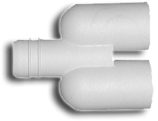 Raccord Y pour tube annelé Ø16mm