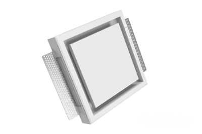 Bouche KVADRO design carrée en plâtre avec partie centrale aimantée
