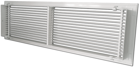 LO/AMT - LO/BMT : GRILLE LINEAIRE DE SOUFFLAGE AVEC REGISTRE