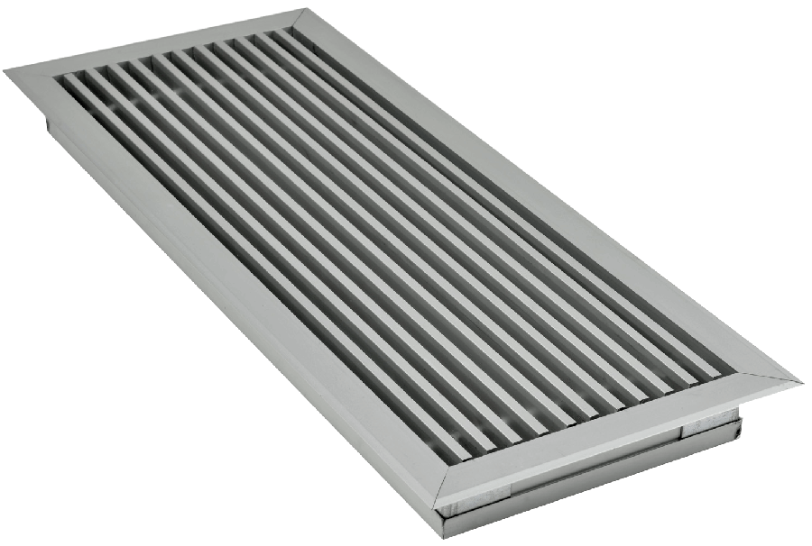 Grille en aluminium anodisé - non percée - sans moustiquaire