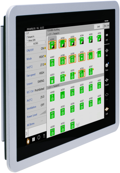 Commandes centralisée Touch Screen 512 avec Data Analyzer - TOSHIBA