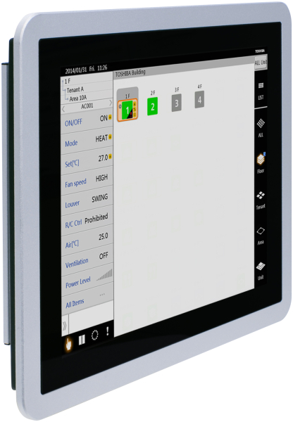 Commandes centralisée Touch Screen 512 avec Data Analyzer - TOSHIBA