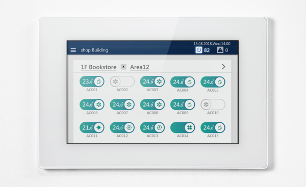 Commandes centralisée Touch Screen 256 avec Data Analyzer - TOSHIBA