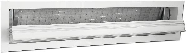 Diffuseur Linéaire porte filtre avec filtre - spécial dalle faux plafond