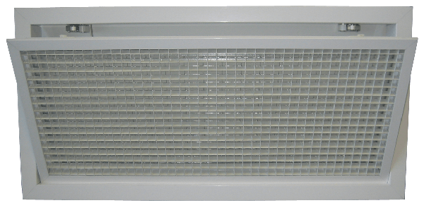 Grille a résille 1 rang 45° porte filtre + filtre