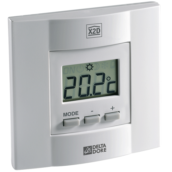 Thermostat d'ambiance digital radio avec récepteur DELTADORE D20 RADIO