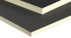 EUROPANPANNEAUNOIR - Panneau polyurétane double peau alu 1 face noir 1.2m x 2ml d'épaisseur 20.5mm